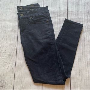 7 For All Mankind Lucy Skinny Dark Wash Jeans Size 25